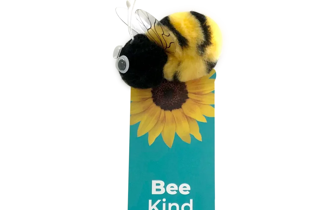 East Kent College Bee Kind Bookmark