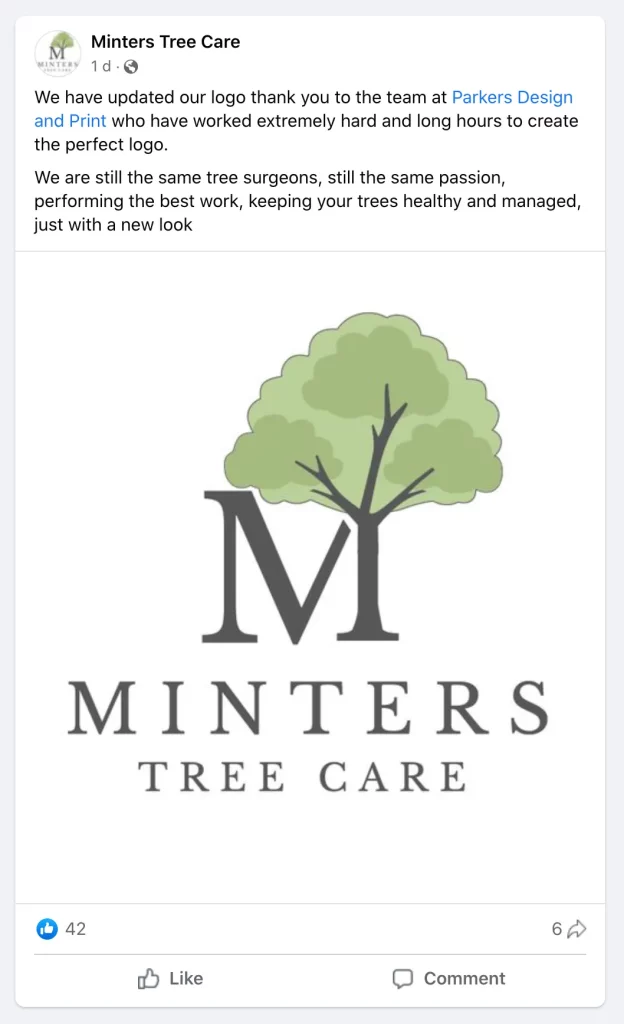 Minters Facebook post